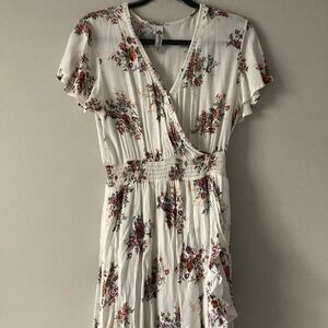 American Rag Asymmetrical Floral Boho Maxi Dress S/M